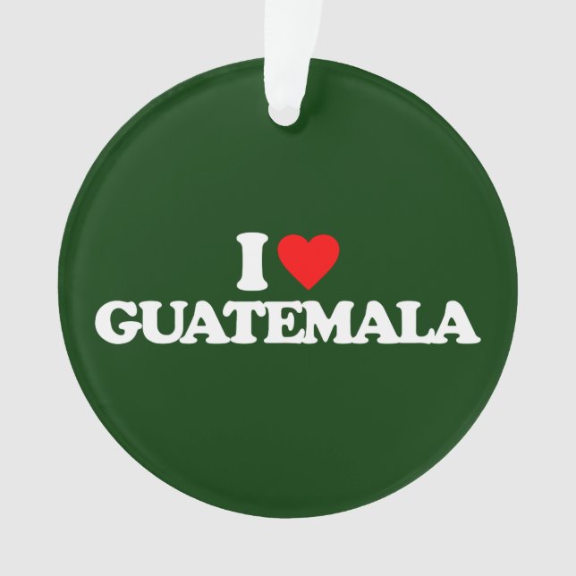 ORNAMENTO EU AMO GUATEMALA (Frente)