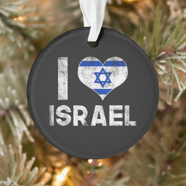 Ornamento Eu Amo Israel (Árvore)