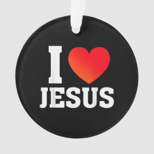 Ornamento Eu Amo Jesus