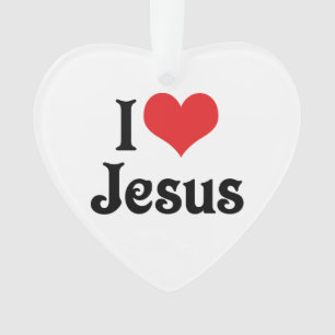 Ornamento Eu Amo Jesus