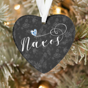 Ornamento Eu Amo Naxos, Bandeira Grega