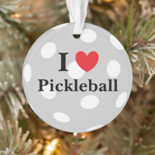 Ornamento "Eu Amo Pickleball"
