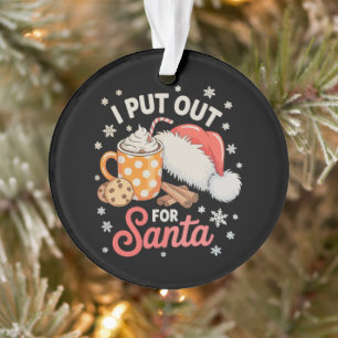 Ornamento Eu Coloco Para o Papai Noel Biscoitos Cacau Quente