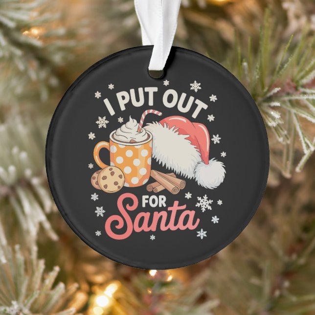 Ornamento Eu Coloco Para o Papai Noel Biscoitos Cacau Quente (Árvore)