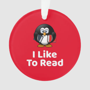 Ornamento Eu Gosto De Ler