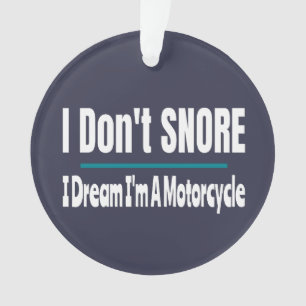 Ornamento Eu não ronco, sou uma moto engraçada dormindo