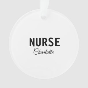 Ornamento Eu sou enfermeira especialista médica adicione o s
