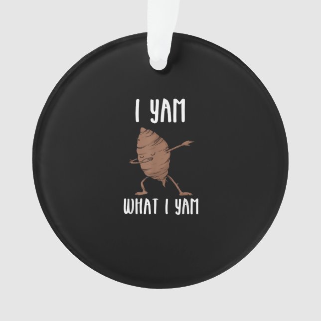 Ornamento Eu Sou O Que Eu Sou Básico De Tendência (Frente)