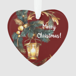 Ornamento Eu te amo no Natal