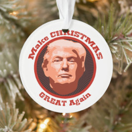 Ornamento Faça Excelente de Natal novamente Trump