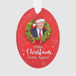 Ornamento Faça o Excelente de Natal de novo Trump MAGA prese