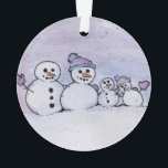 Ornamento Família Snowman<br><div class="desc">Família Snowman</div>