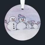 Ornamento Família Snowman<br><div class="desc">Família Snowman</div>