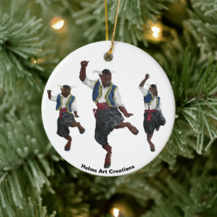 Ornamento Fantasia de Celebração de Dança dos Mino