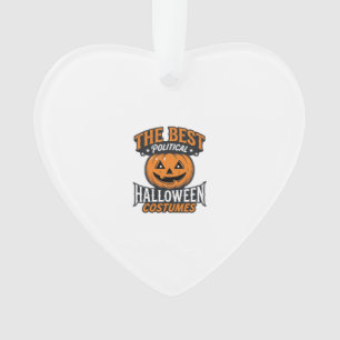 Ornamento Fantasia de Halloween Política Abóbora Camisa Vint