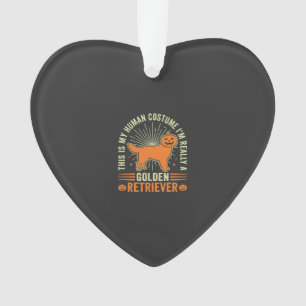 Ornamento Fantasias Humanas de Golden Retriever para Hallowe