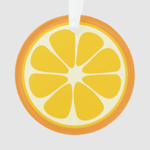 Ornamento Fatia de Fruta Tropical de Citrinos de Laranja Sua
