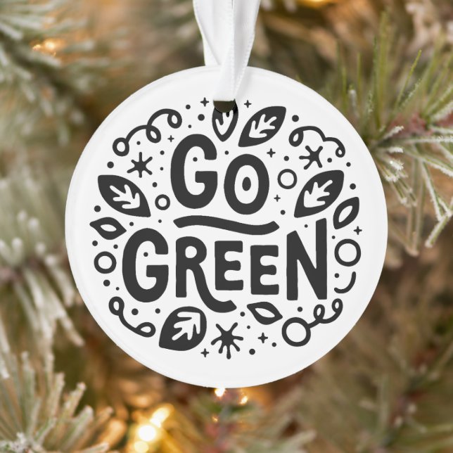 Ornamento Fazer citações ecológicas verdes (Árvore)