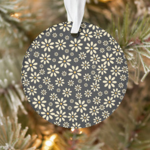 Ornamento Febre margarina, decoração branca estética amar