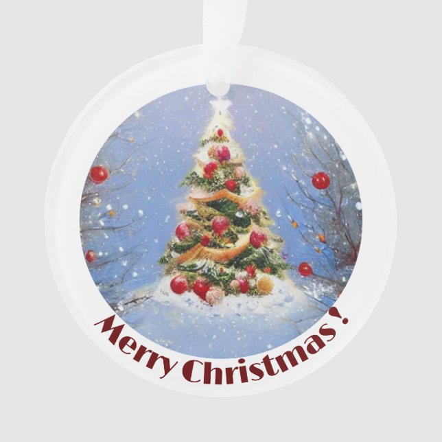 Ornamento Feijões de Natal decorados (Frente)