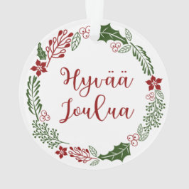 Ornamento Feira de Natal Finlandesa, Hyvää joulua