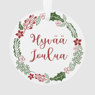 Ornamento Feira de Natal Finlandesa, Hyvää joulua
