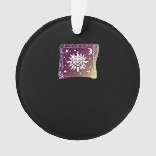 Ornamento Feiticeira Gótica Gótica de Cor Moon Boho