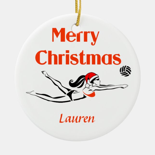 Ornamento feito sob encomenda de VolleyChick (Frente)