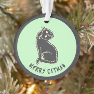 Ornamento Feliz Catmas Spooky Natal