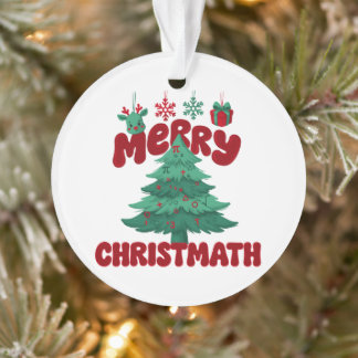 Ornamento Feliz Christmath Natal Professor de Matemática Pi