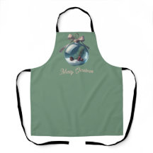 Ornamento Feliz de Natal Apron - Férias Festivas