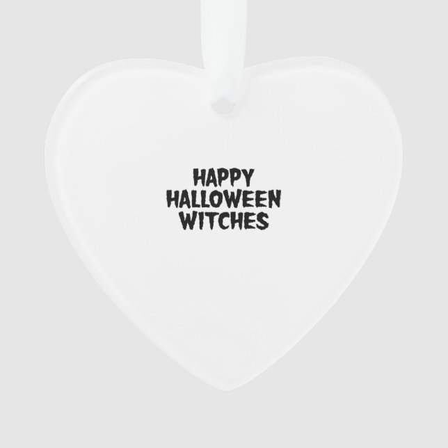 Ornamento Feliz Halloween Bruxas (Frente)