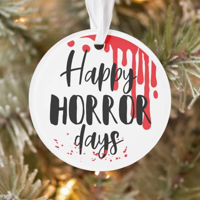 Ornamento Feliz Horror Dias Engraçado Horror Filme Natal (Árvore)