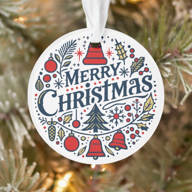 Ornamento Feliz Natal 3 (Árvore)