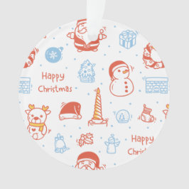 Ornamento Feliz Natal & Boas Festas de Inverno Personaliz