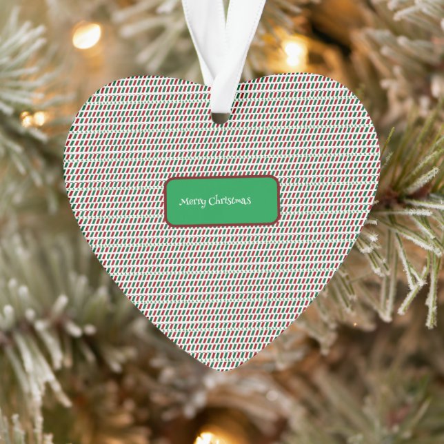 Ornamento Feliz Natal Elegante e moderno personalização (Árvore)