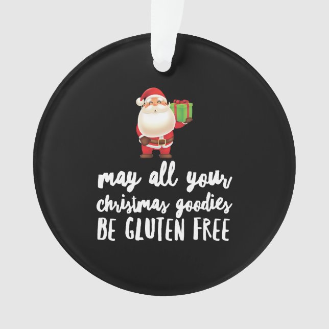 Ornamento Feliz Natal Gluten Livre (Frente)