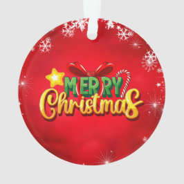 Ornamento Feliz Natal Natal Feliz Natal Vermelho Feriado Ver