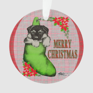 Ornamento Feliz Natal Puppy