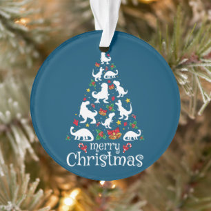 Ornamento Feliz Natal T Rex Crianças Engraçado Natal