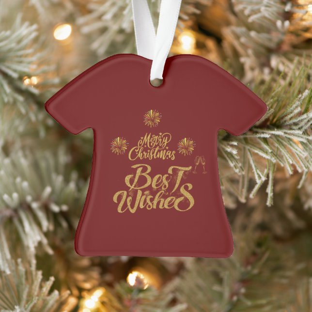 Ornamento Feliz Natal Trendy Elegante (Árvore)