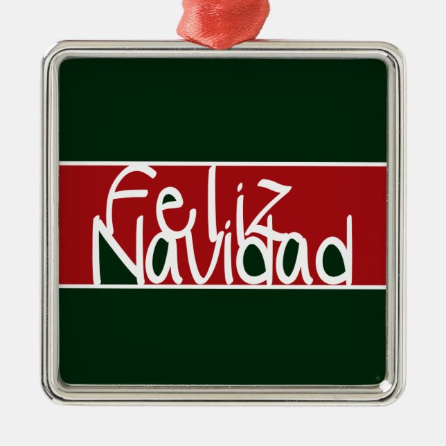 Ornamento Feliz Navidad (Frente)