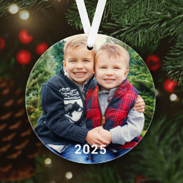 Ornamento Feriado de Xadrez Vermelho Moderno de Buffalo