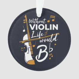 Ornamento Feriado Violinista Sem Vida Violina Seria Flagrant