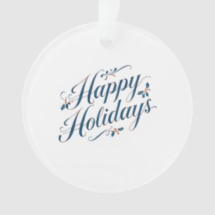 Ornamento Férias Felizes Natal Família Ano Novo