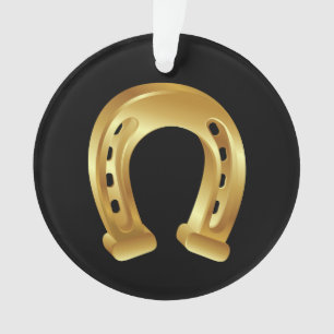 Ornamento Ferradura de ouro Sortudo