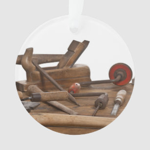 Ornamento Ferramentas de madeira do carpinteiro