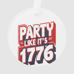 Ornamento Festa como se fosse uma citação engraçada de 1776