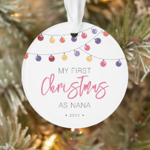 Ornamento Festivo Meu Primeiro Natal como Vovó