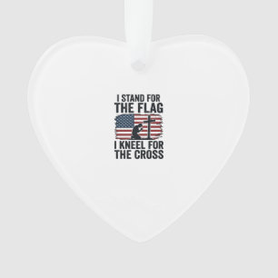 Ornamento Ficar pela Bandeira Ajoelhar pela Cruz Camisa Des
